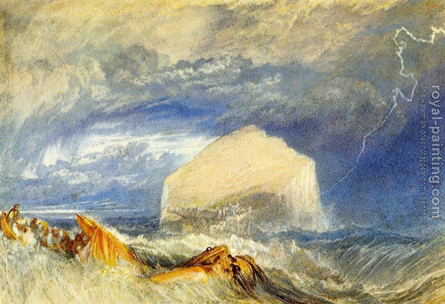 Joseph Mallord William Turner : The Bass Rock,for 'The Provincial Antiquities of Scotland